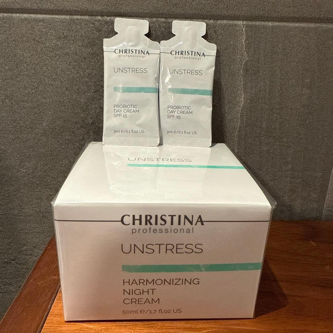 クリスティーナ　アンストレス　ハーモナイジングナイトクリーム　サンプル付き