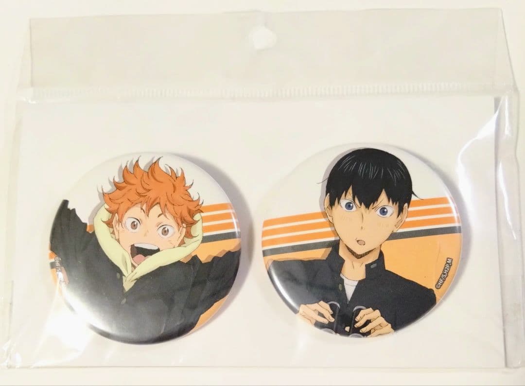 ハイキュー 日向翔陽 影山飛雄 アニメ原画展 缶バッジ スカイツリー