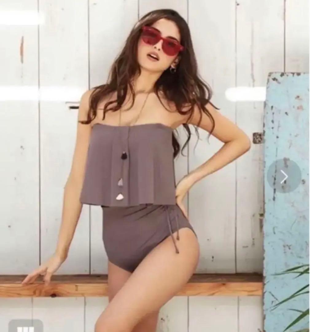 Riberce リベーチェ M ロングフレアバンドゥ ビキニ 2way 日本製