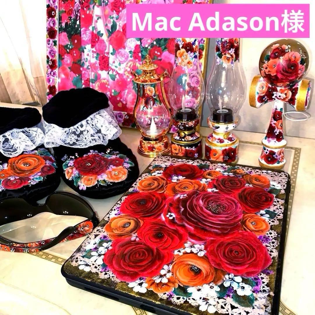 お持ち込み8点　薔薇　手描き　トールペイント