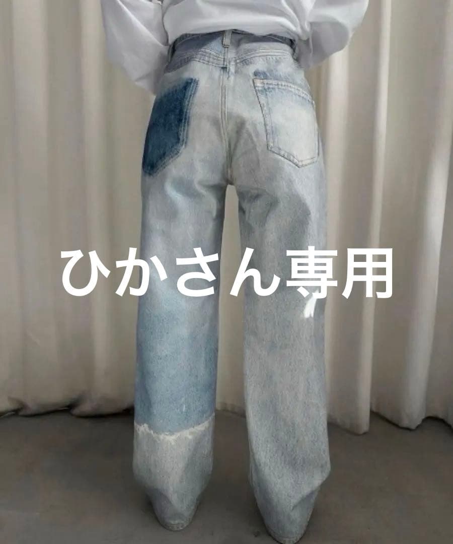 パンツ TROMPE L'OEIL DENIM PANTS