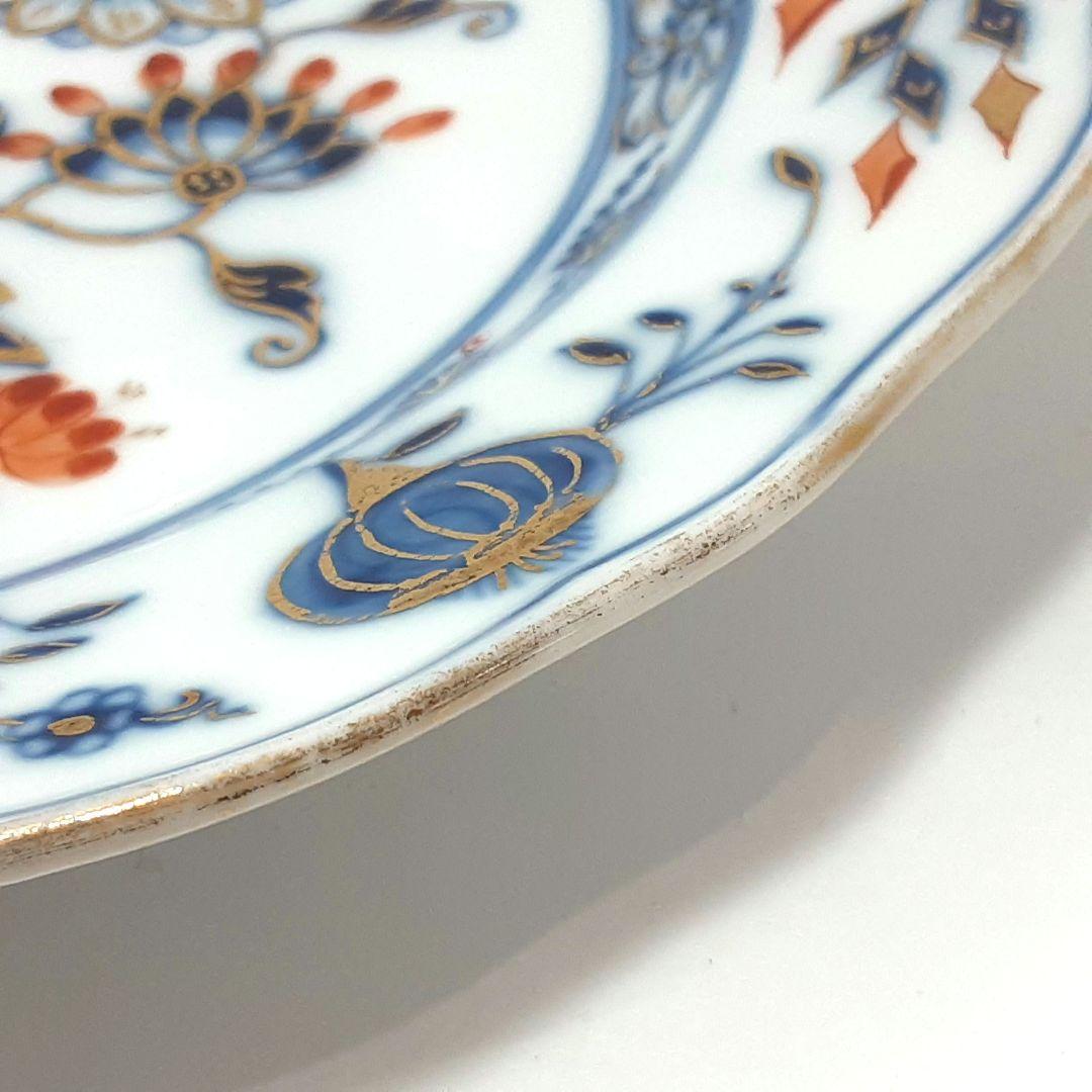 S144-1 オールドマイセン ボタン双剣 朱金オニオン プレート ma - メルカリ