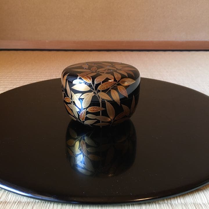 茶道　平棗　笹露蒔絵　加賀山中塗 茶道 平棗 笹露蒔絵 加賀山中塗 - メルカリ