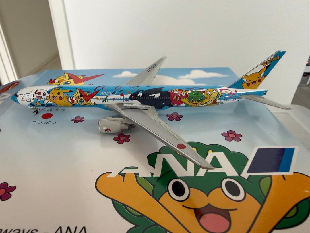 JC Wings B777-381 1:400 ANA ポケモン 1:400 Boeing 777-300 ANA All Nippon Airways Pokemon Peace Jet