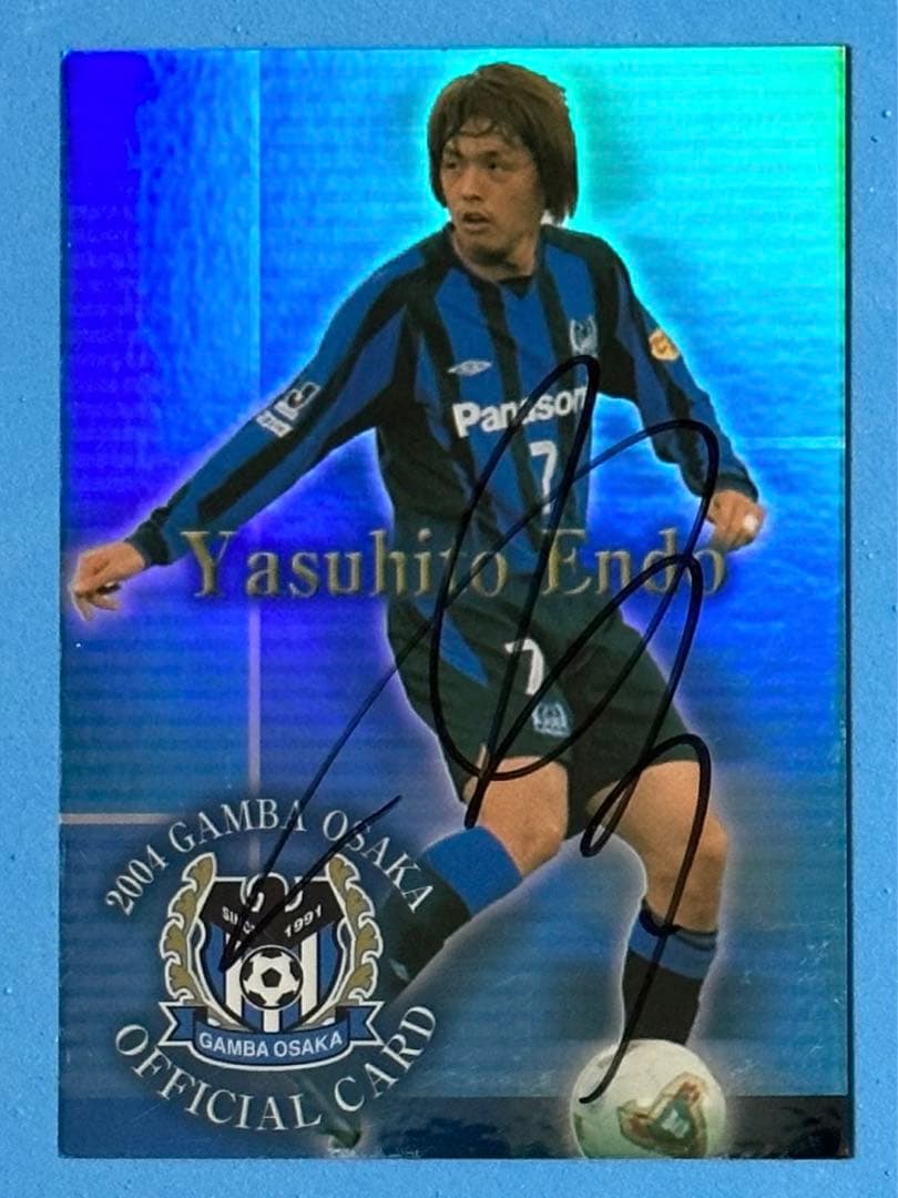 2004 ガンバ大阪 直筆サインカード 直書き 遠藤保仁