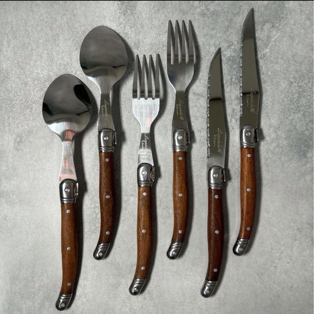 LAGUIOLE ラギオール カトラリー（ナイフ/フォーク/スプーン）6本セット
