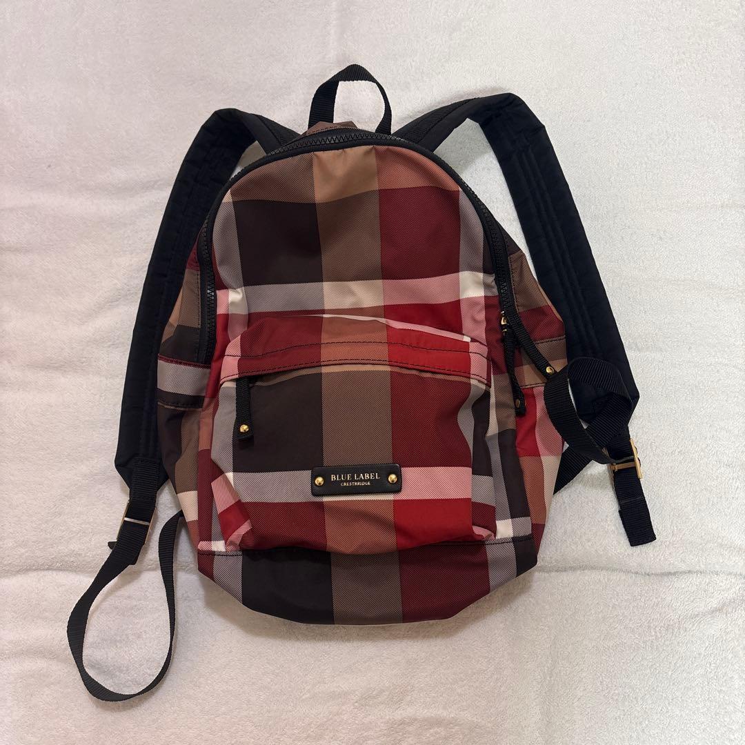 【一度のみ使用】ブルーレーベルクレストブリッジ リュック ブルーレーベルクレストブリッジ BLUE LABEL CRESTBRIDGE ナイロン