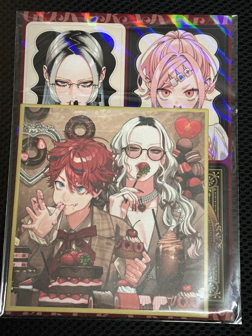 ジャンプSQ 3月 付録 『極楽街』ミニ色紙風カード＆A5片面ホロカード