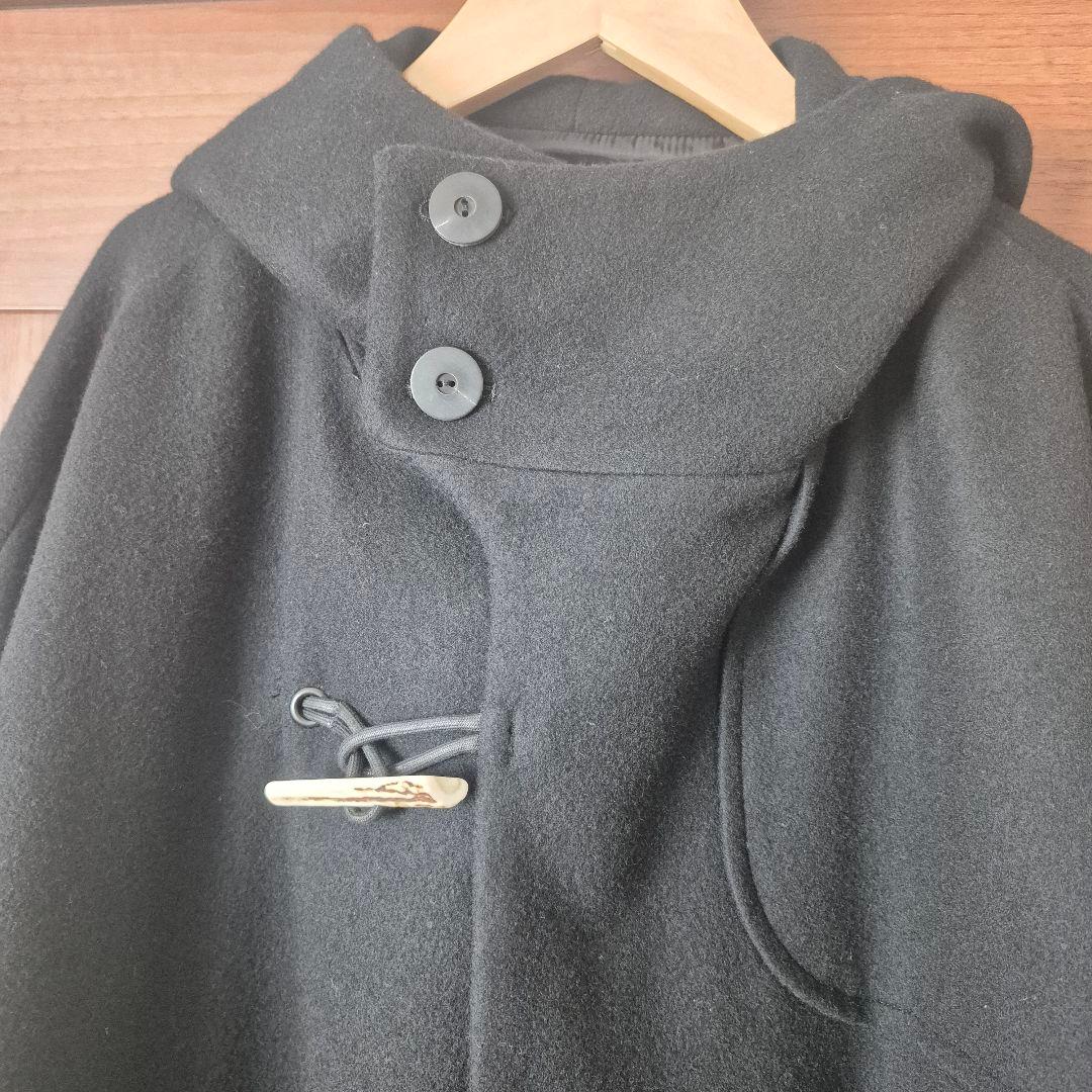 Dulcamara ドゥルカマラ メルトンダッフルショートCT 黒 ユニセックス