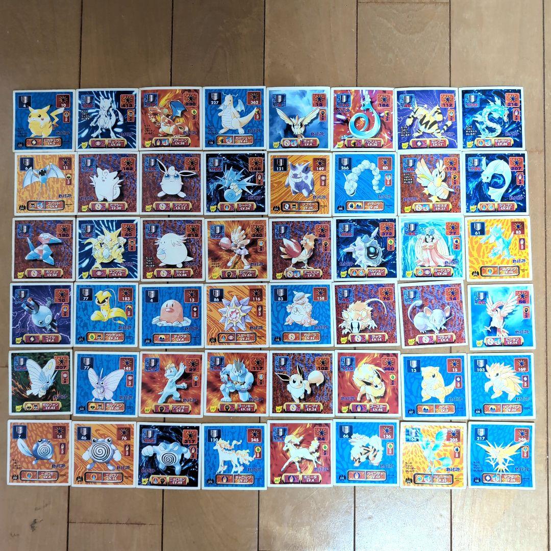レア 希少 ポケモンシール シール列伝 初期 アマダ ポケモン 48枚