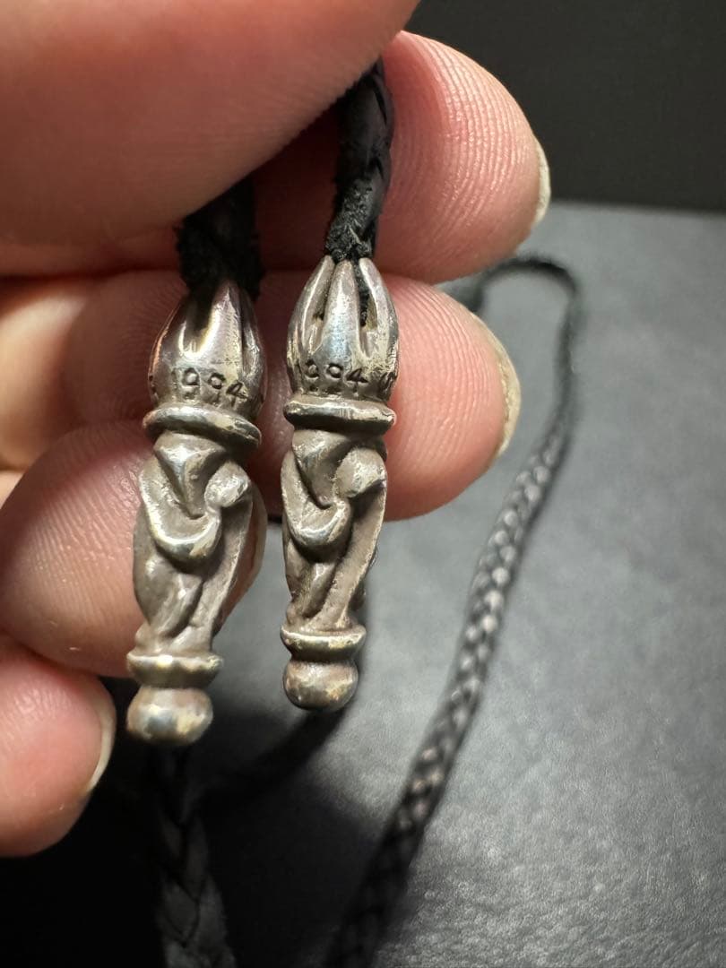 インボイス原本】クロムハーツ ラージ クロス ベイル レザー ブレード