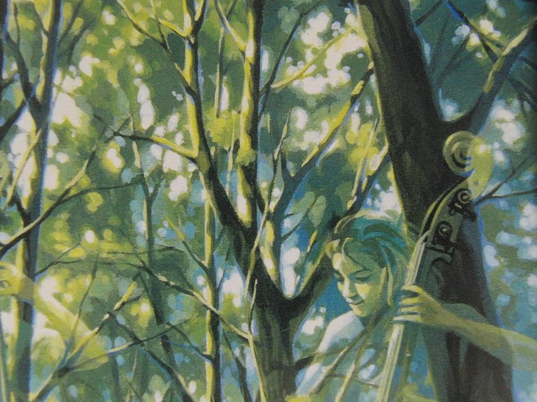 笹倉鉄平、【並木道】、希少な額装用画集より、状態良好、新品額装付