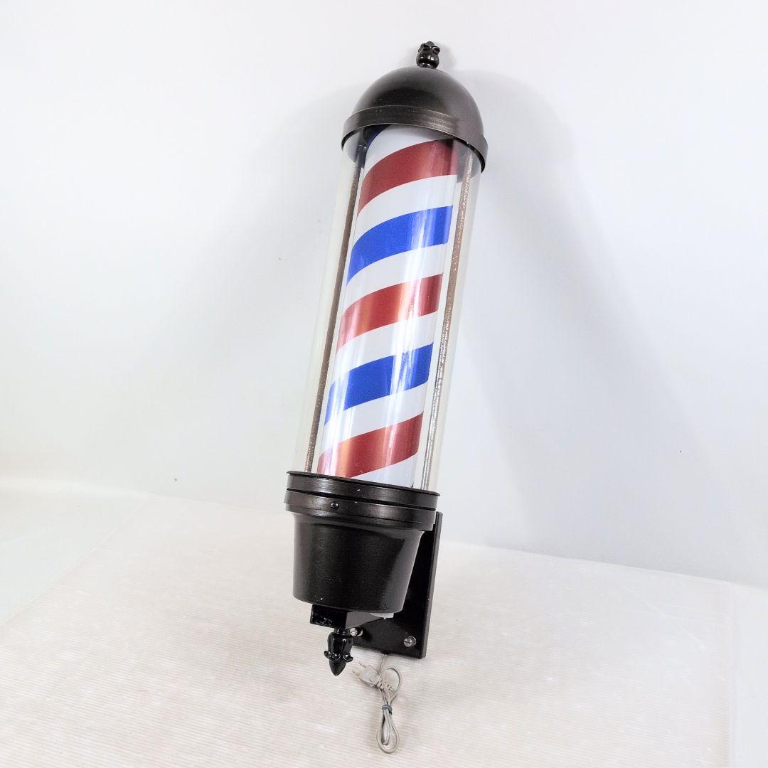 理容店　床屋　壁付サインポール　動作確認済