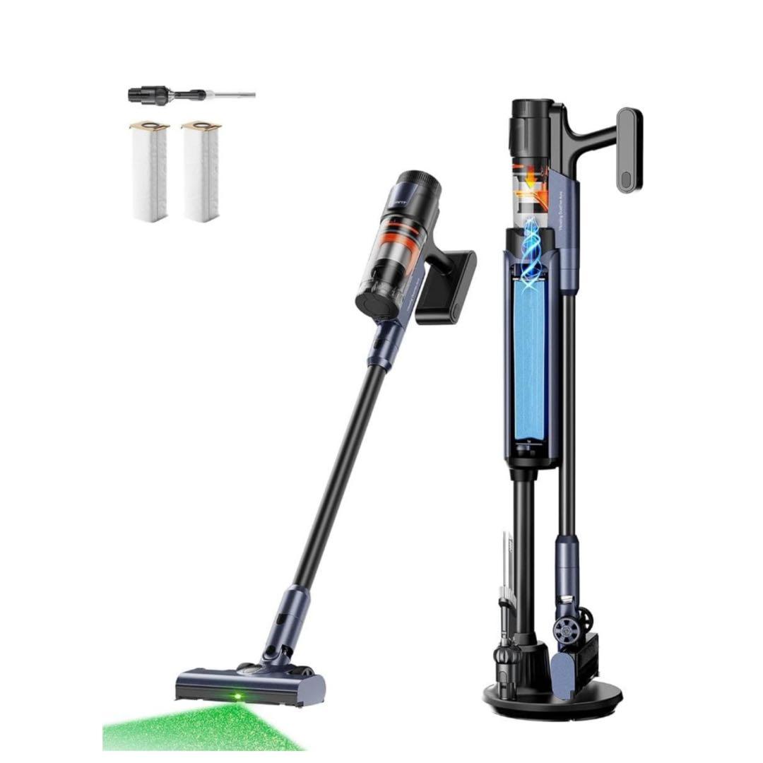 掃除機 v600 自動ゴミ収集ドック 充電ゴミ収集3in1 スティッククリーナー