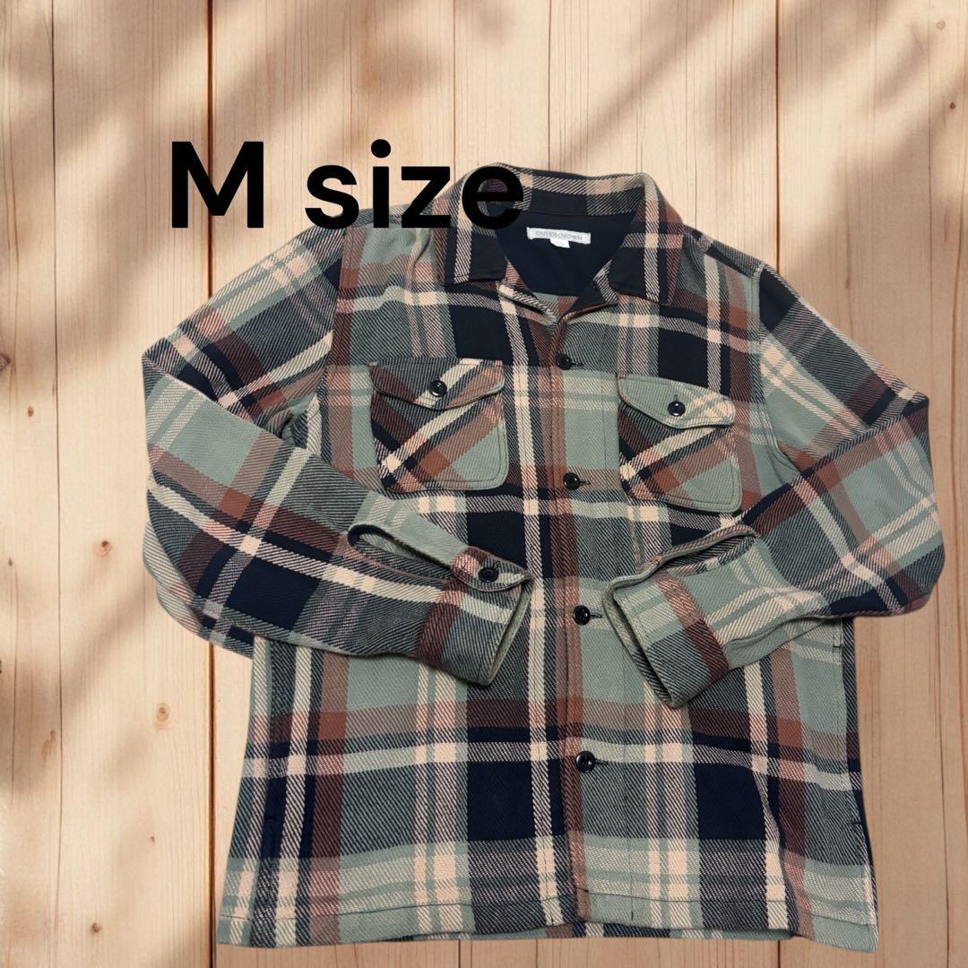 アウターノウン/ブランケットシャツ/肉厚ネルシャツ/ワークポケット