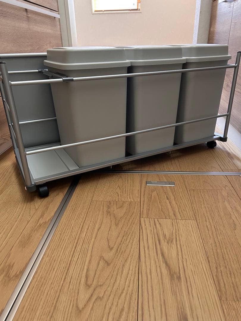 新品 クリナップ ダストワゴン リサイクルゴミワゴン スライド ゴミ箱3