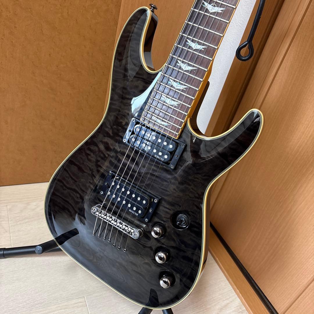 【美品！】 SCHECTER OMEN EXTREME-7 7弦 エレキギター Amazon | Schecter シェクター Omen Extreme-7 エレキギター (Black