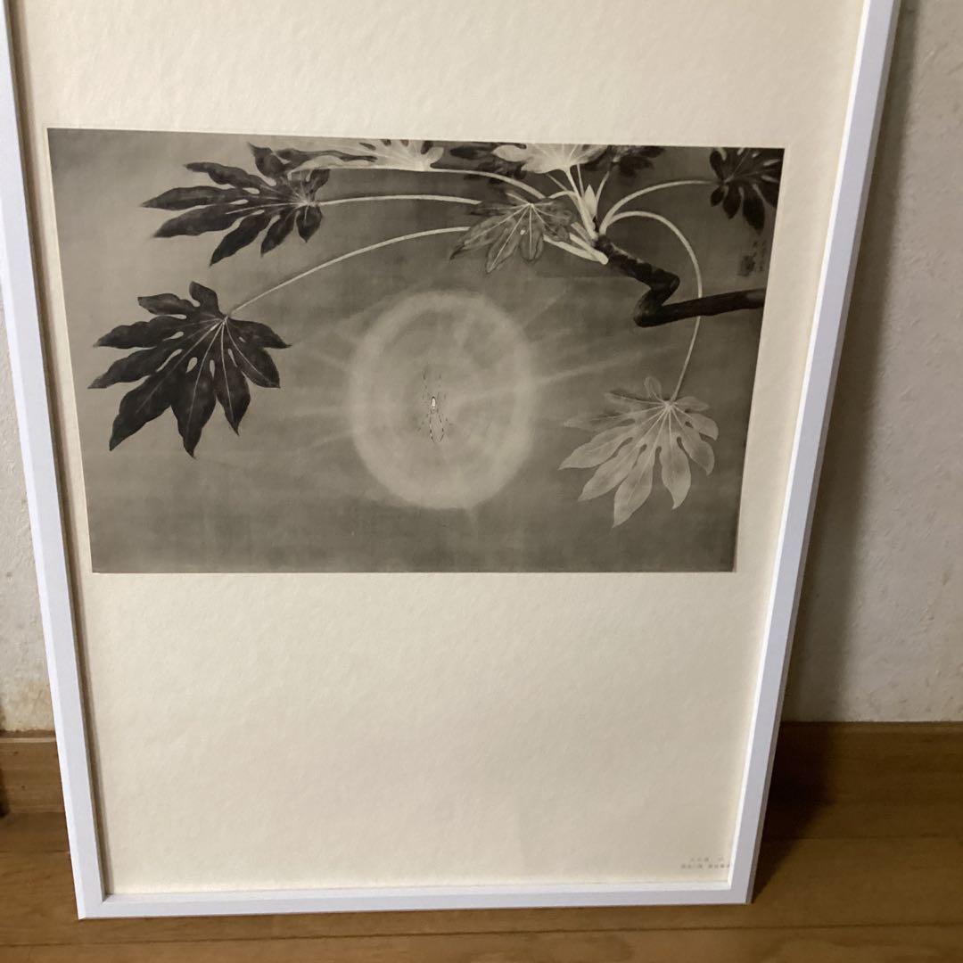 天才画家　速水御舟作品集大作編　便利堂監修NO 17 【昆虫二題葉蔭魔手】