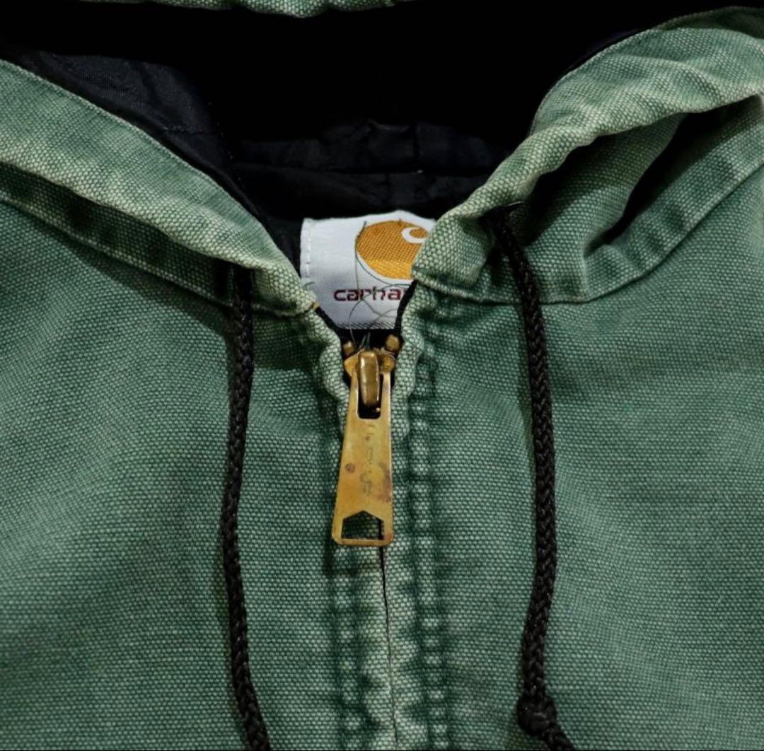 90sカーハート アクティブジャケット デトロイト モスグリーン