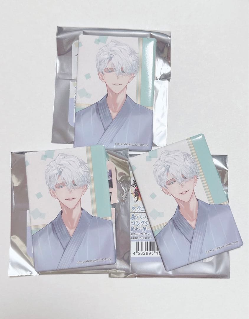 刀剣乱舞　軽装　スクエア缶バッジ 雲生