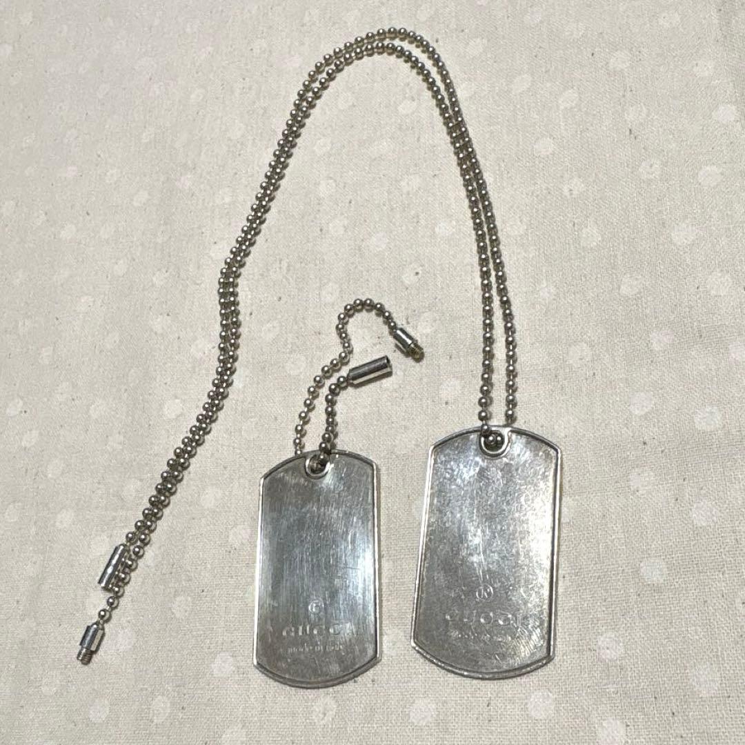 GUCCI ドッグタグ ネックレス シルバー925