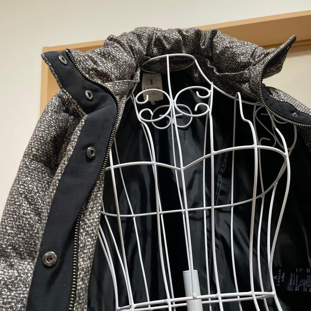 安室奈美恵着用ランバンオンブルー ペプラムダウンコート フードなし