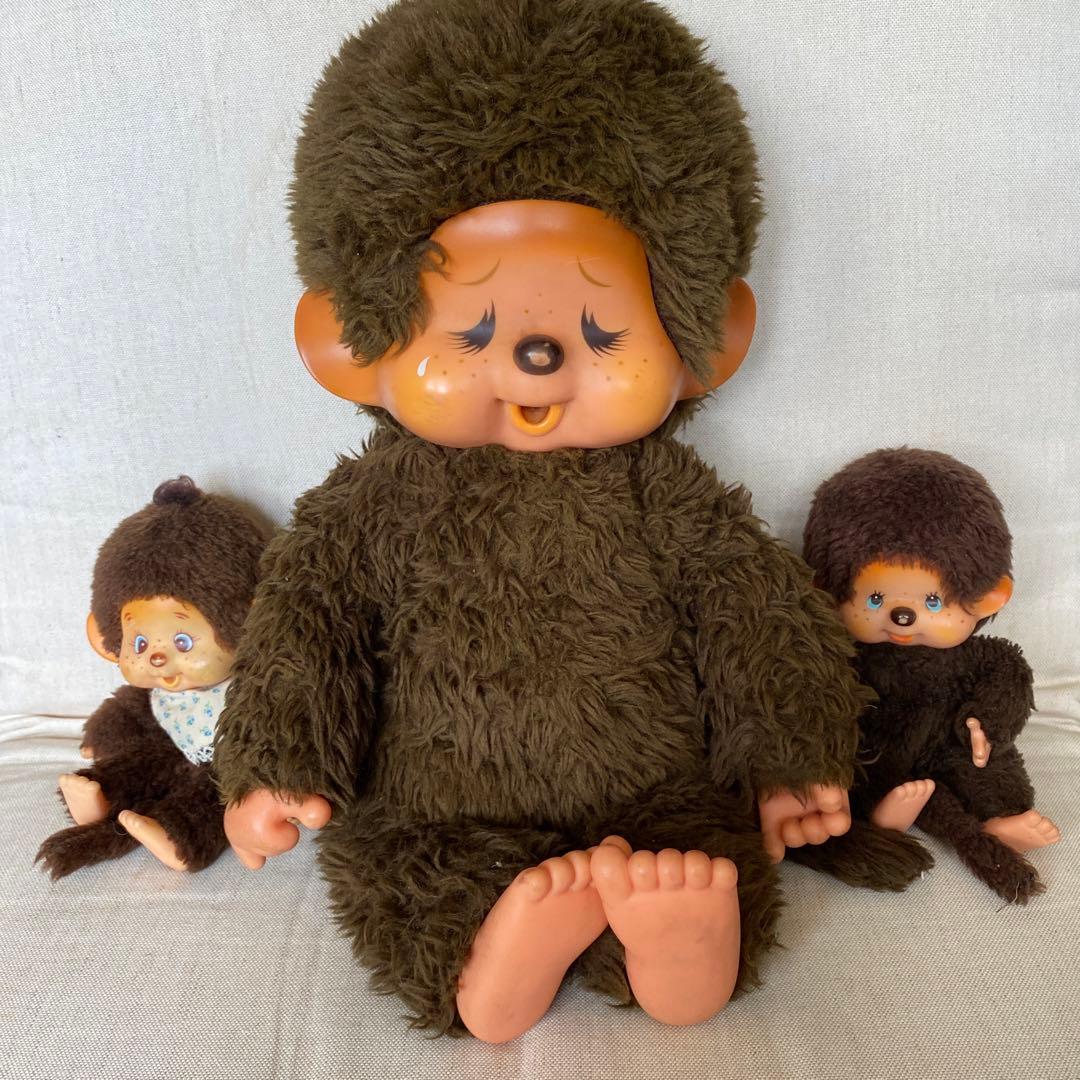 モンチッチ 3体 ぬいぐるみ 昭和 レトロ 難あり - メルカリ