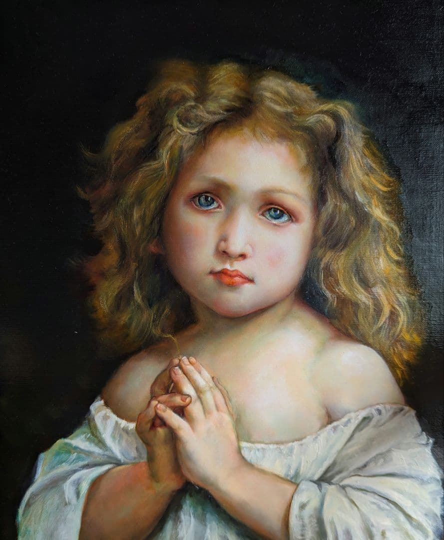 西洋絵画【摸写】ブグロー「少女」国立西洋美術館所蔵 painterTMK出品