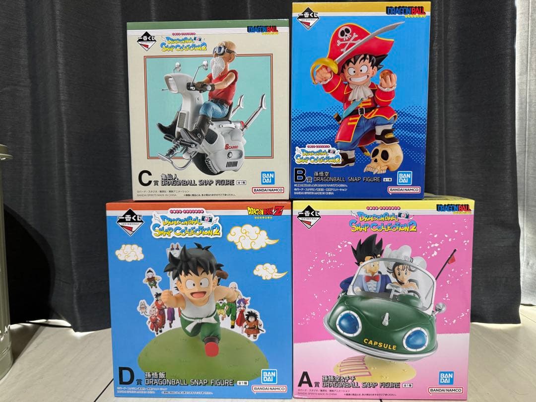 ドラゴンボール　一番くじ　スナップコルクション2 ABCD賞+F賞、オマケ