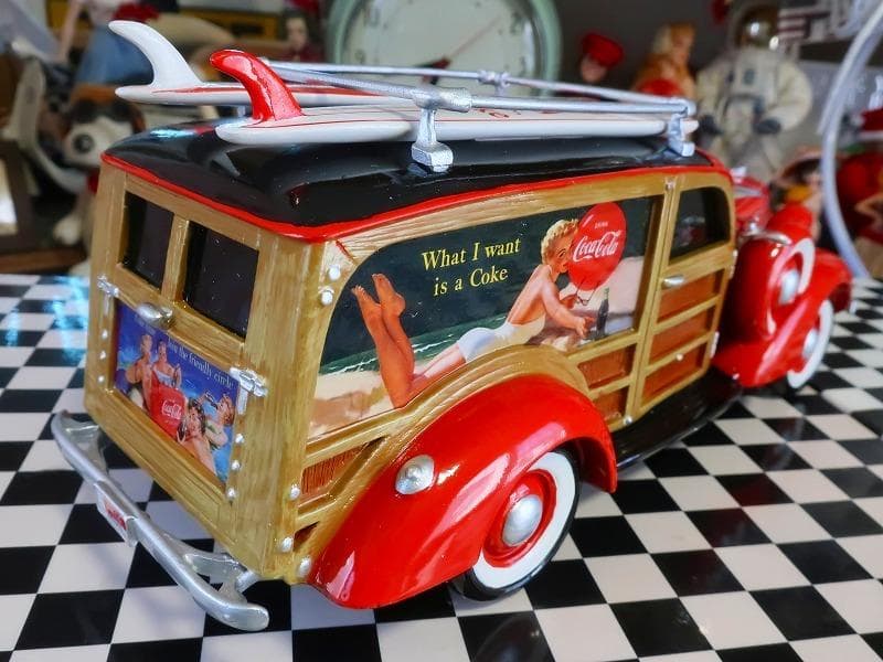 コカコーラ フォード ウッディーワゴン サーフボードx2付 シリアル有