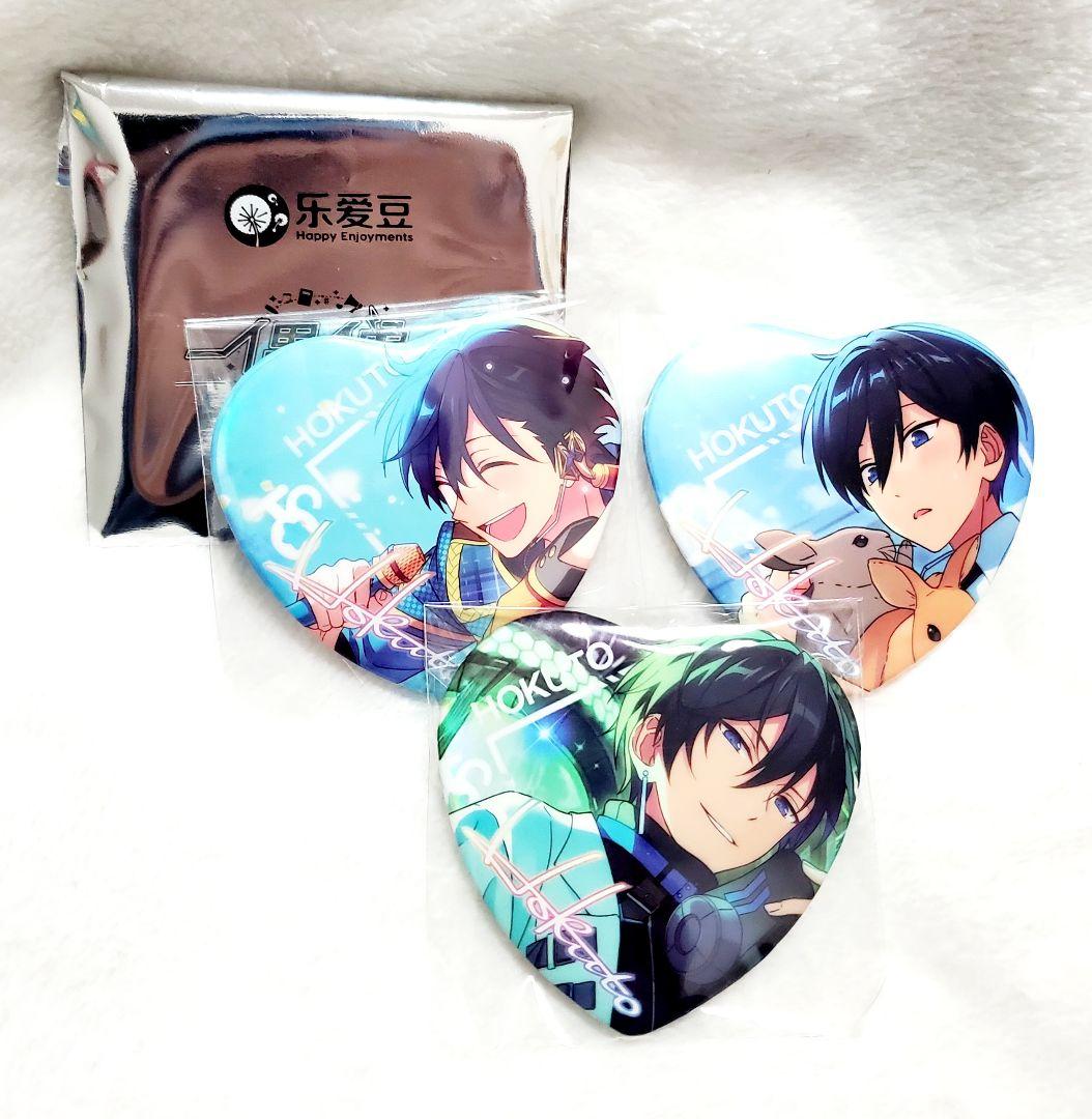 あんスタ 海外 ハート型缶バッジ 氷鷹北斗 - メルカリ