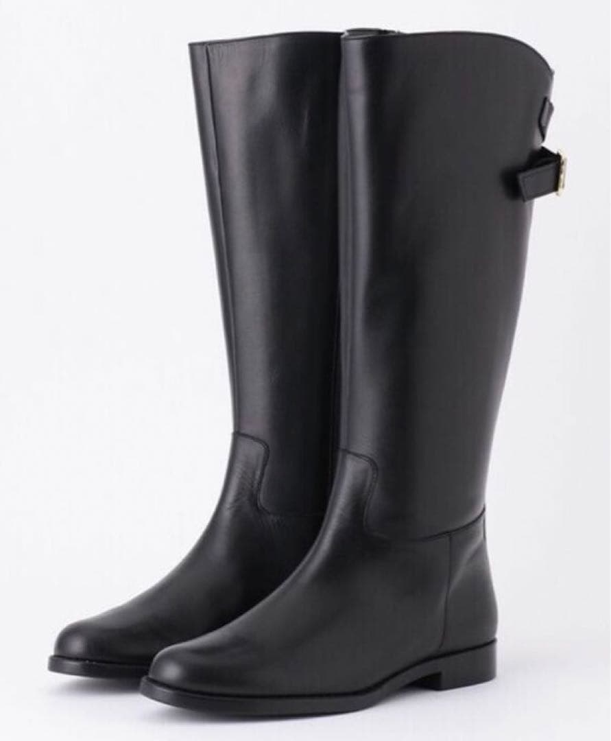23区 ジョッキーベルト ブーツ ロングブーツ ブラック