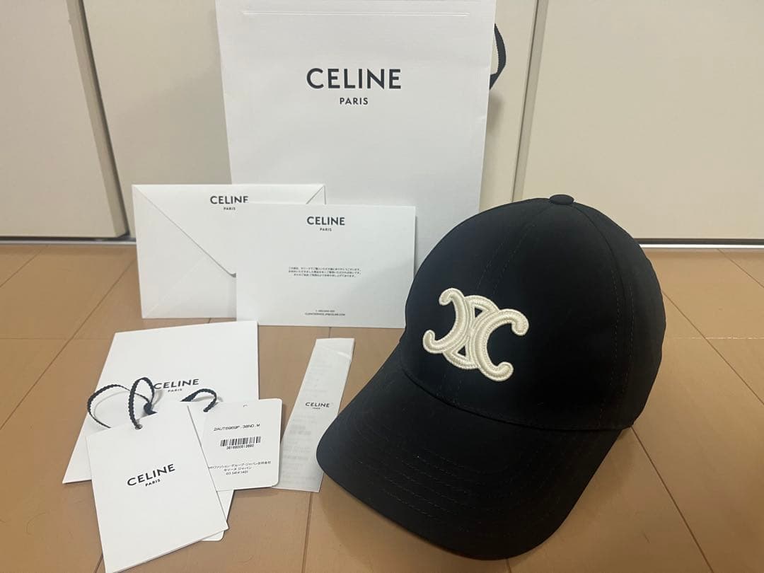 セリーヌ♡CELINE♡キャップ♡ブラック♡M