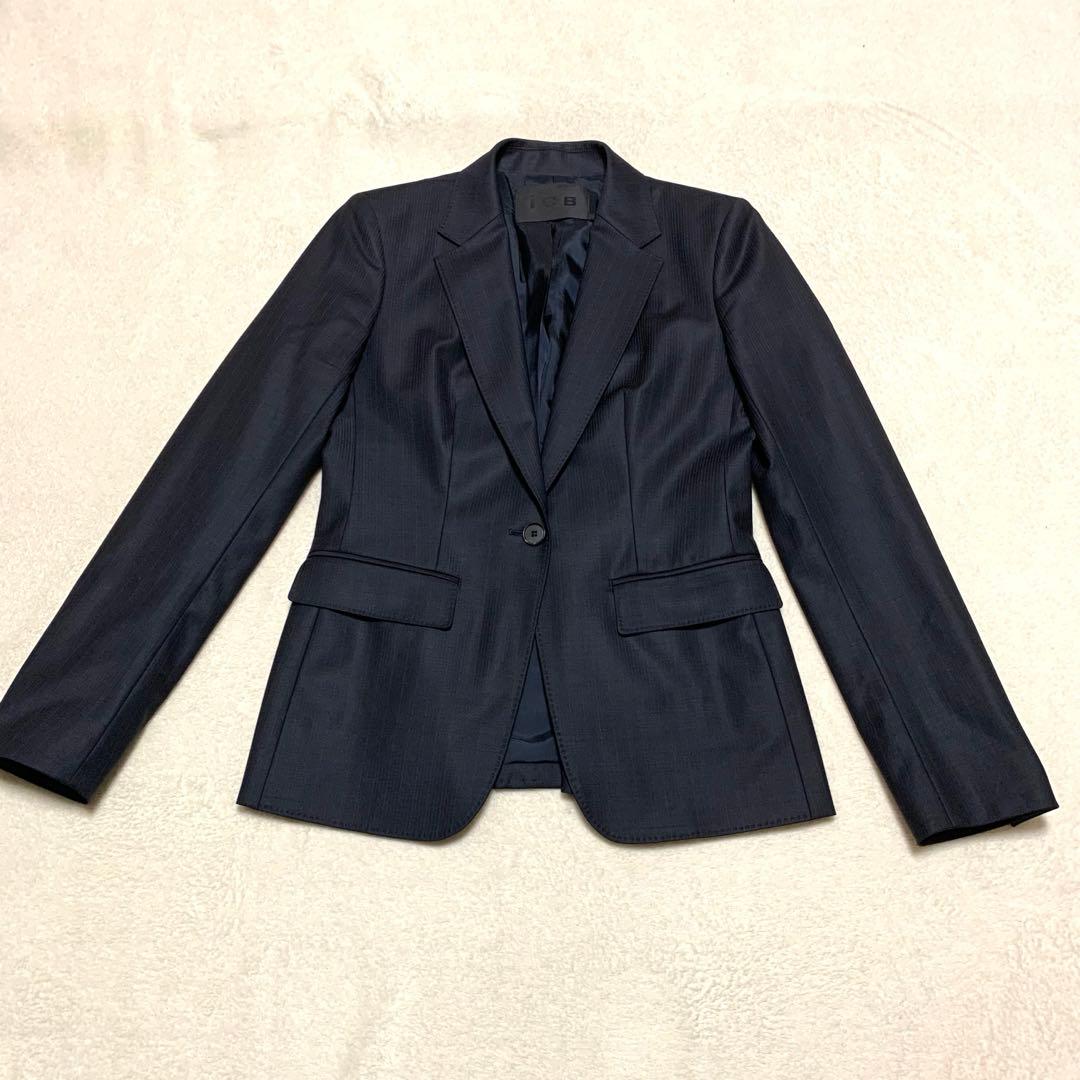 極美品【ICB】パンツスーツ セットアップ 大きいサイズ ストレッチ