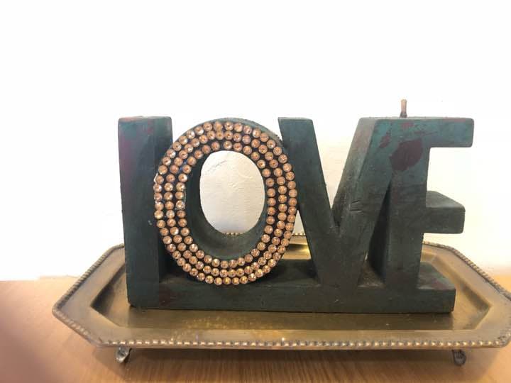 DEICA LOVEキャンドル＆トレイ Amazon.com: Luminara Candy Heart XOXO Pastel Orchid Candle