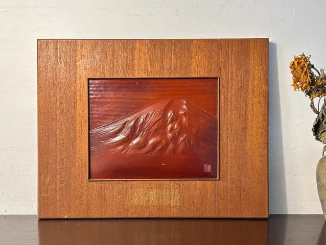 芸人木彫りの掛物1枚