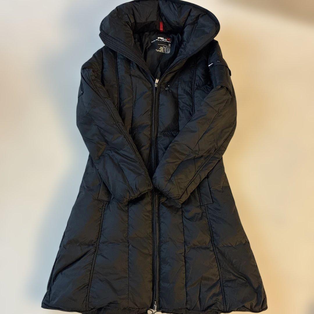 RLX Ralph Lauren フード付きダウンジャケット Lサイズ ブラック