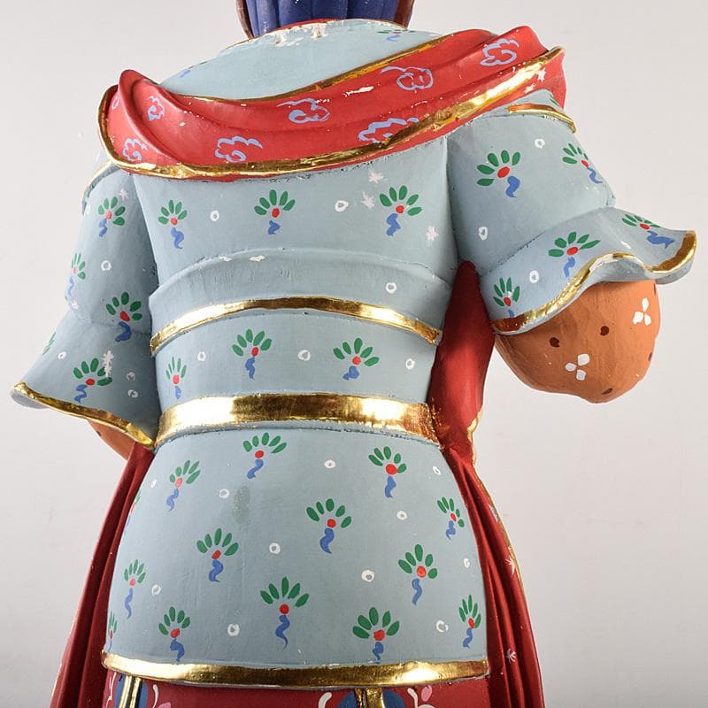 仏教美術 彩色木彫 二十八部衆像 難陀龍王像 歓喜龍王像 仏像 U R7777B