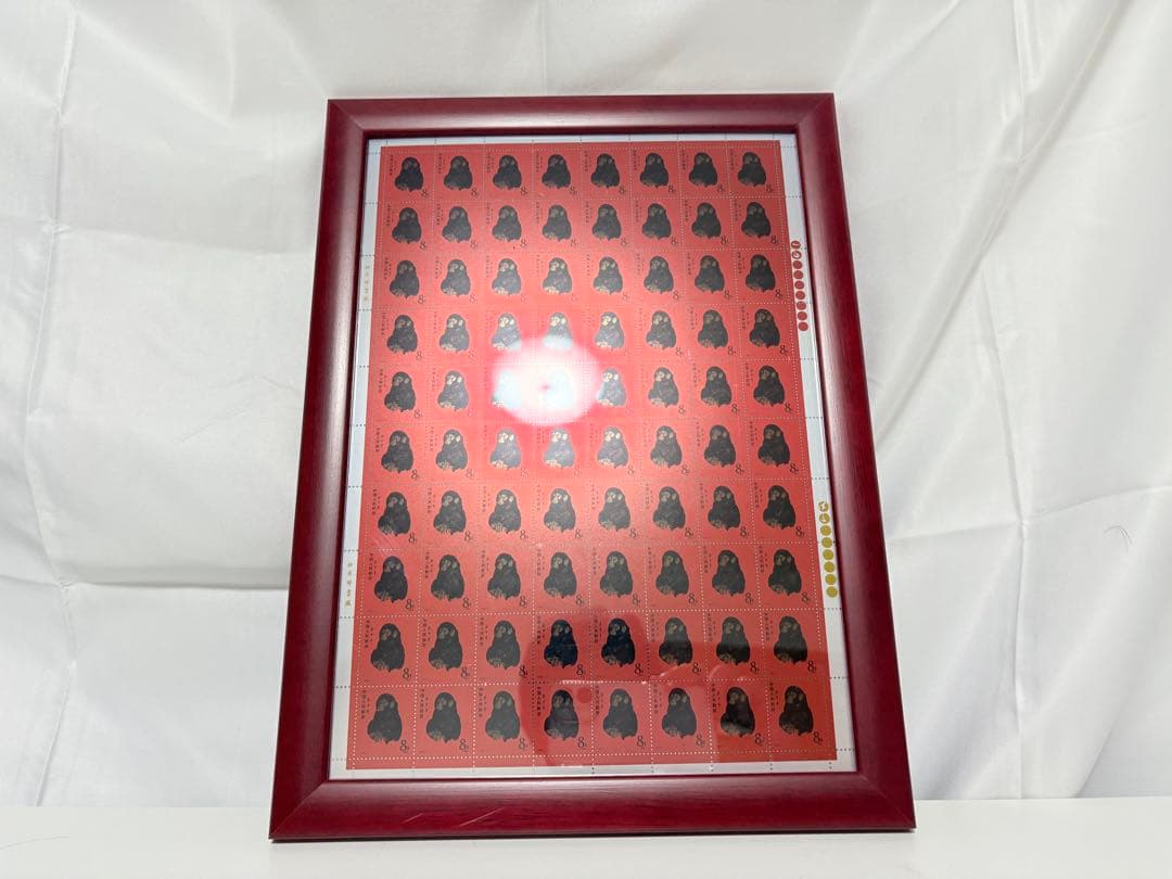 中国切手 CHINA POST発行中国郵政発行 赤猿記念切手（純銀製計80枚） 中国切手 中国郵政発行 記念切手1980年CHINA POST記念猿切手（純銀製計