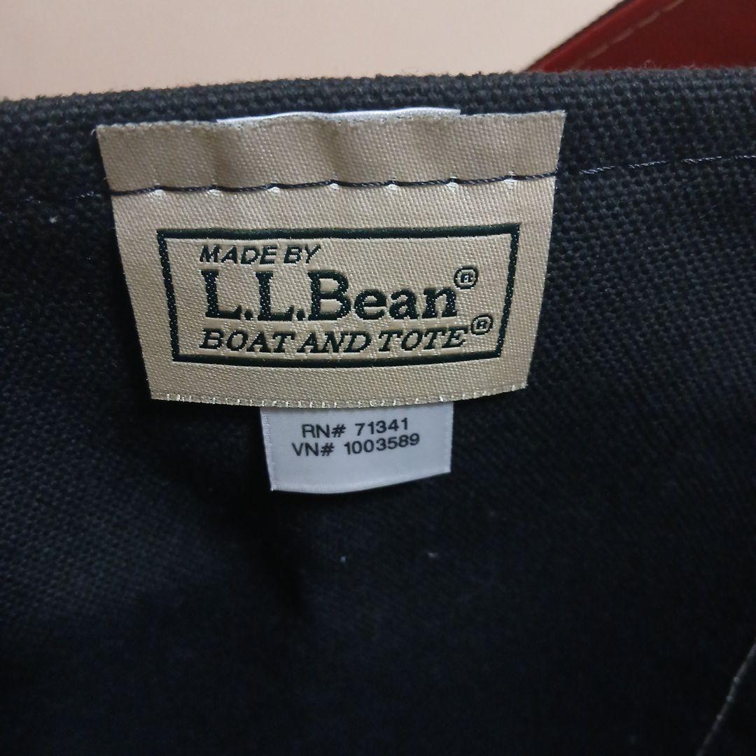 エルエルビーン トートバッグ　L.L.Bean 黒×赤　Made in USA