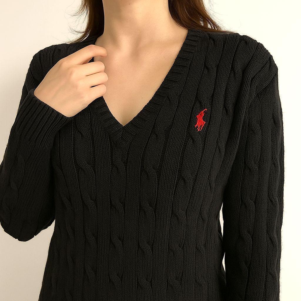 POLORalphLauren ポロラルフローレンケーブルニットピマコットン