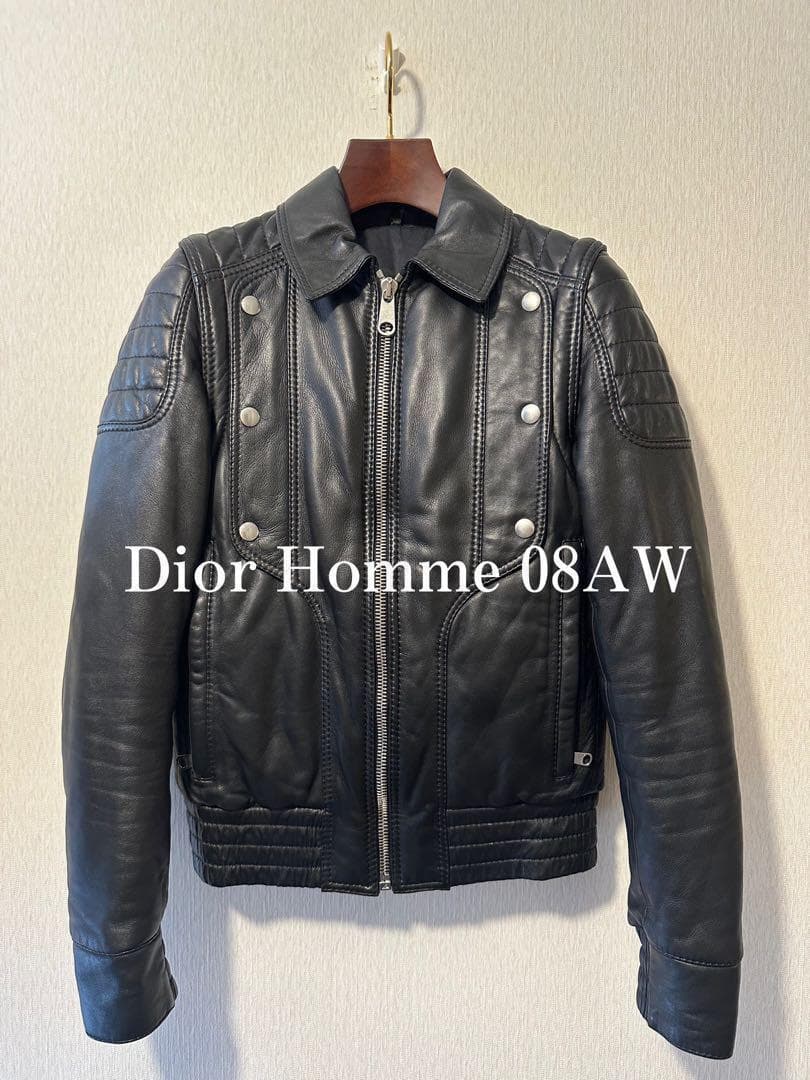 Dior Homme 08AW Leather Biker Jacket - メルカリ