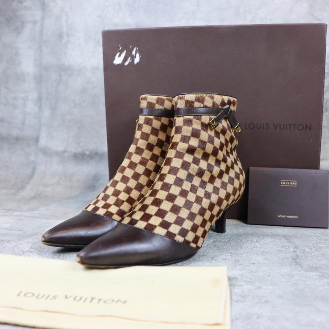 LOUIS VUITTON / ルイ・ヴィトン ダミエ はらこ ヒール