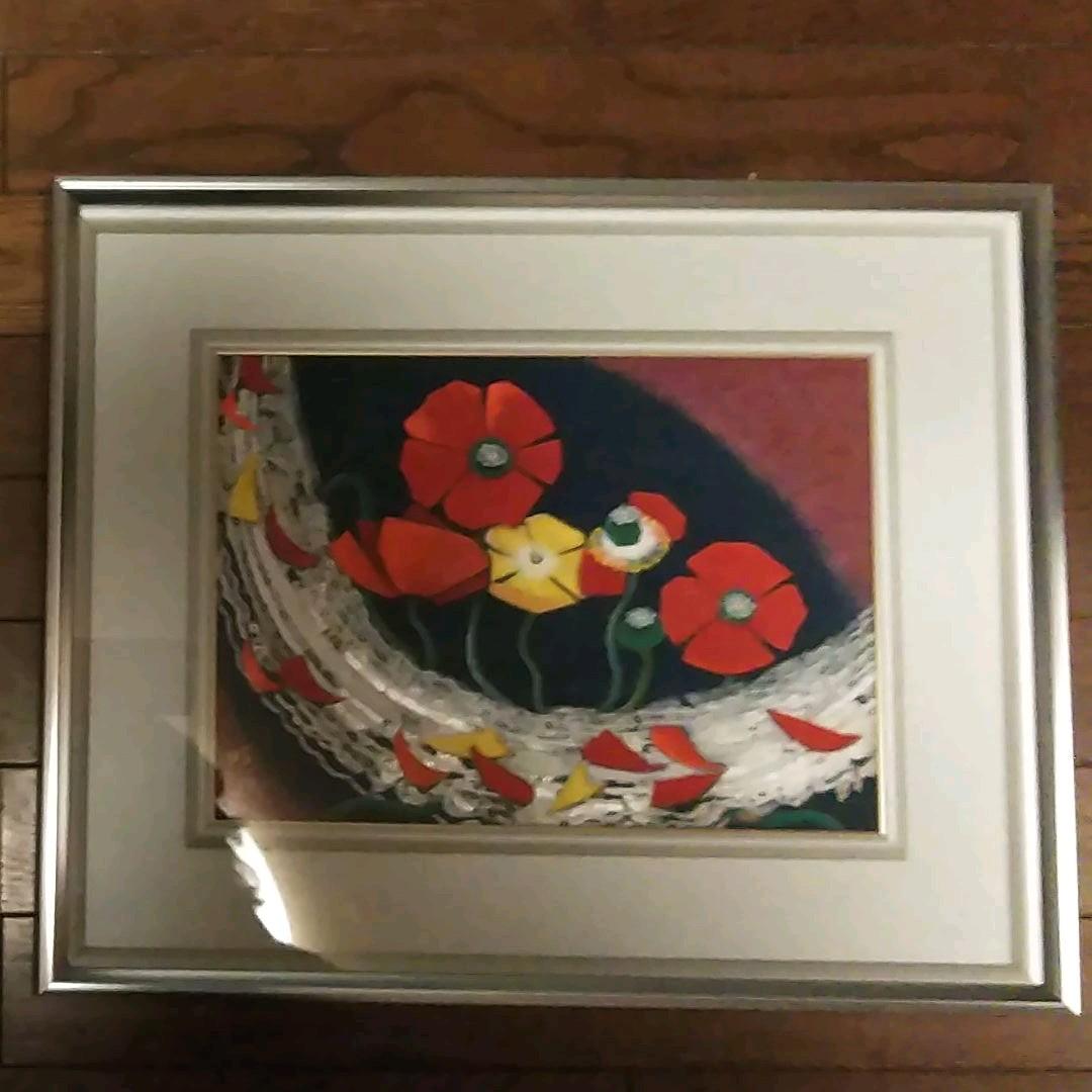 日本画(35)　ポピー