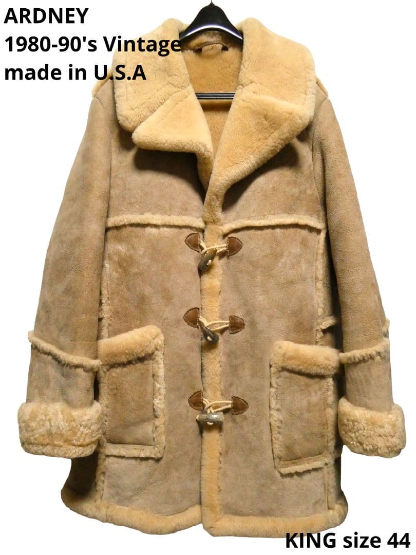キングサイズ44！ほぼデッドストック！ARDNEYリアルムートンダッフルコート