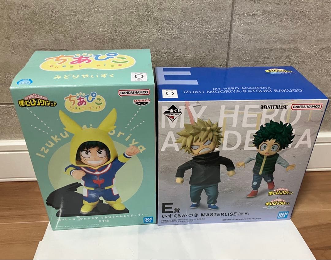 僕のヒーローアカデミア　ちあぴこ　一番くじ　フィギュア　2点セット 中古】【未開封】【セット】「僕のヒーローアカデミア」 ちあぴこ