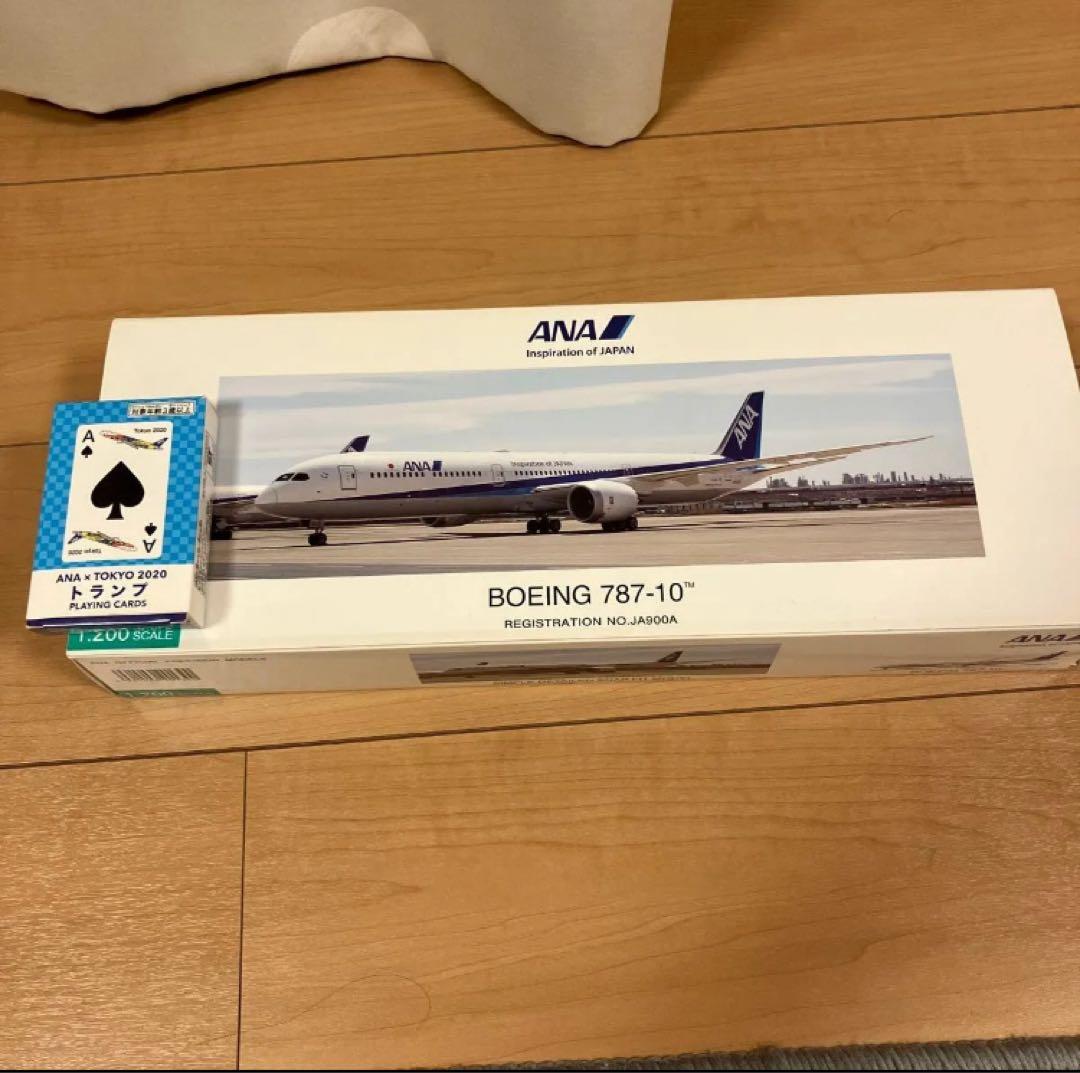 B787-10 ANA塗装 国際線仕様　1/200 全日空商事 B787-10 ANA 全日空 国内線仕様機 完成品 （WiFiレドーム