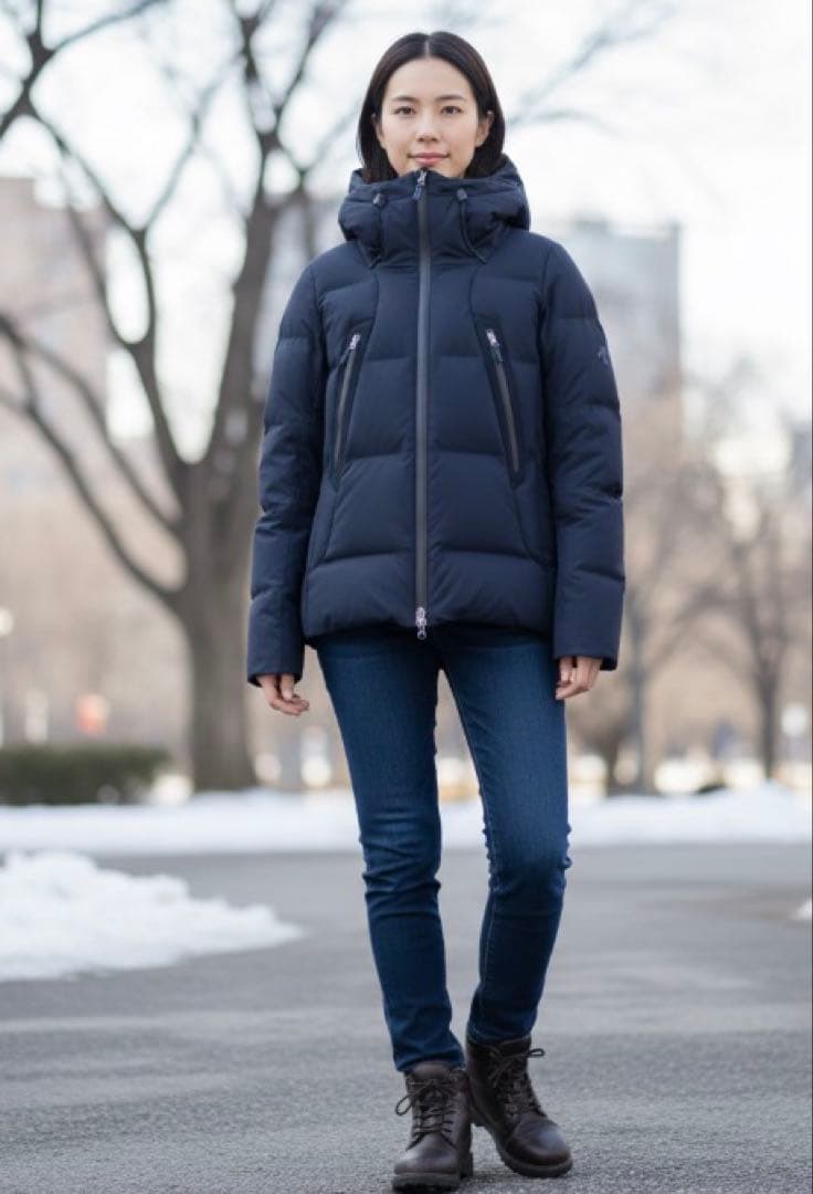 【極美品】デサント オルテライン マウンテニア 水沢ダウン　レディース　M