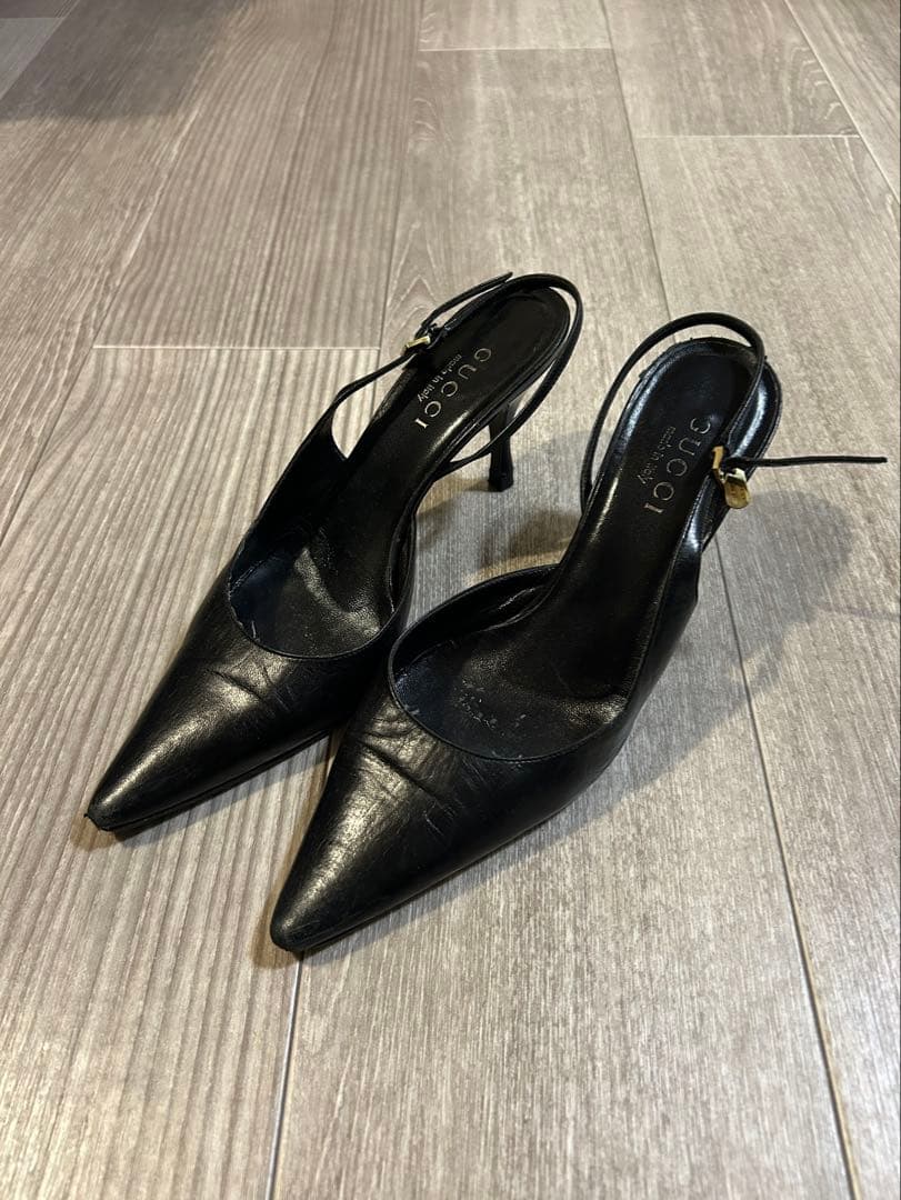 Gucci ブラック ハイヒールパンプス