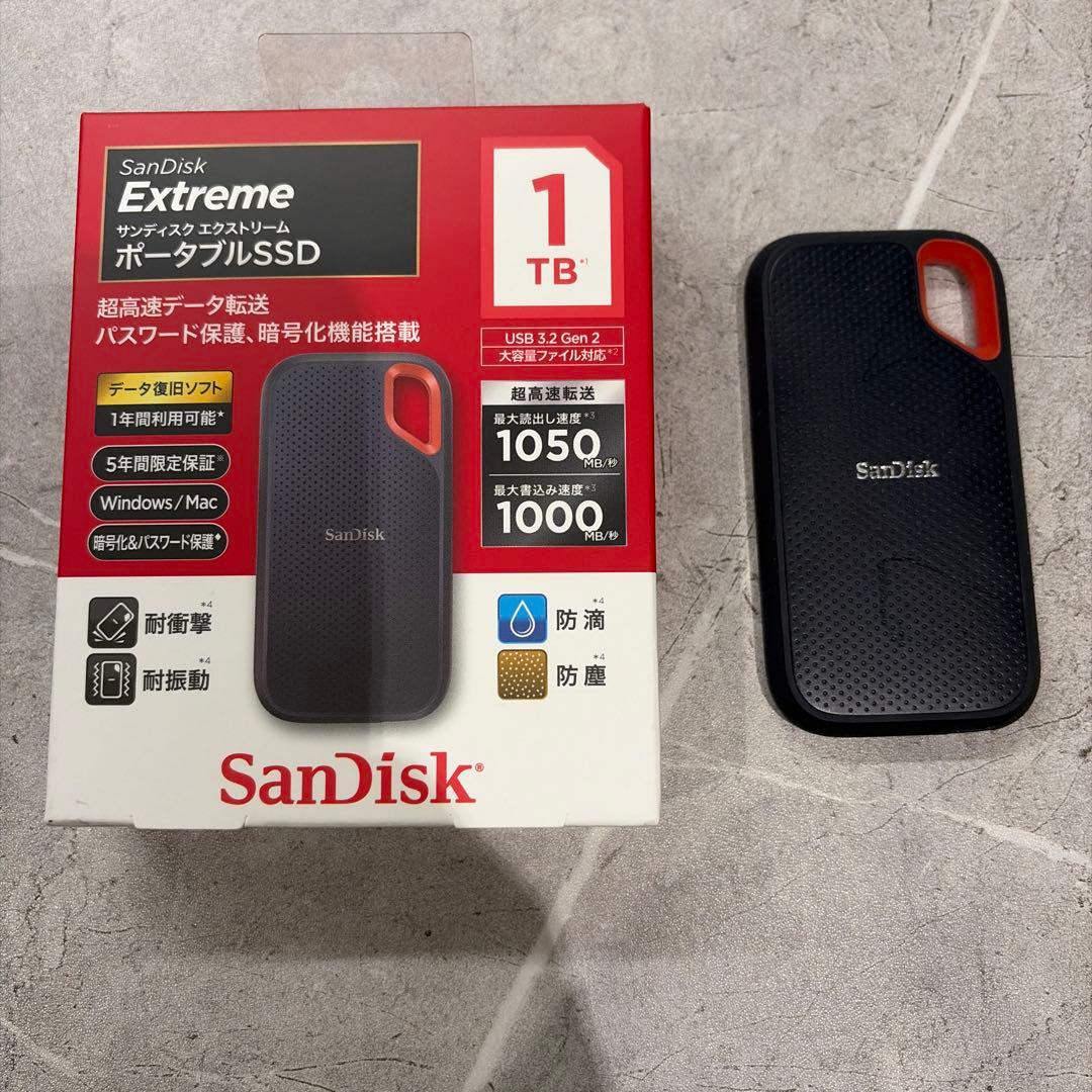 サンディスクポータブルSSD 1TB